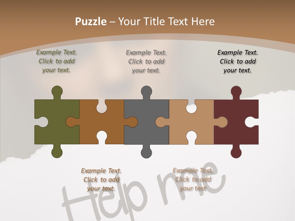 Celebration Flag Stain PowerPoint Template