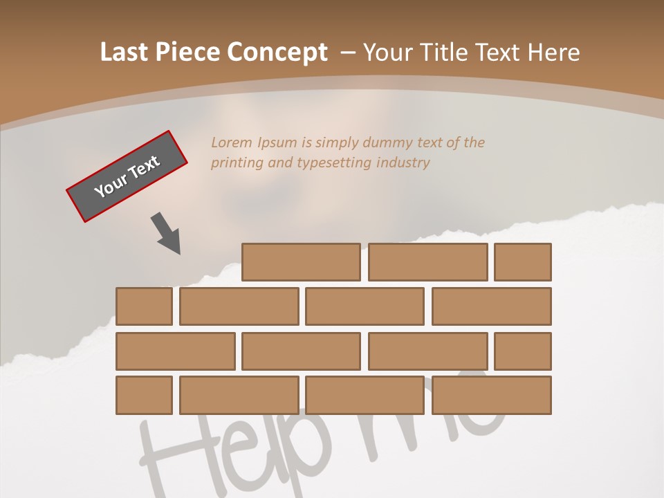 Celebration Flag Stain PowerPoint Template