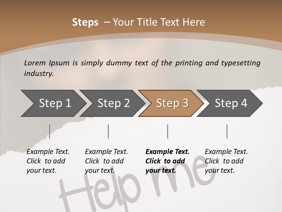 Celebration Flag Stain PowerPoint Template