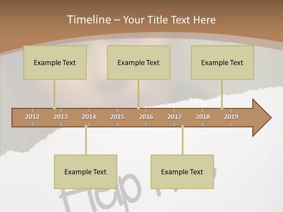 Celebration Flag Stain PowerPoint Template
