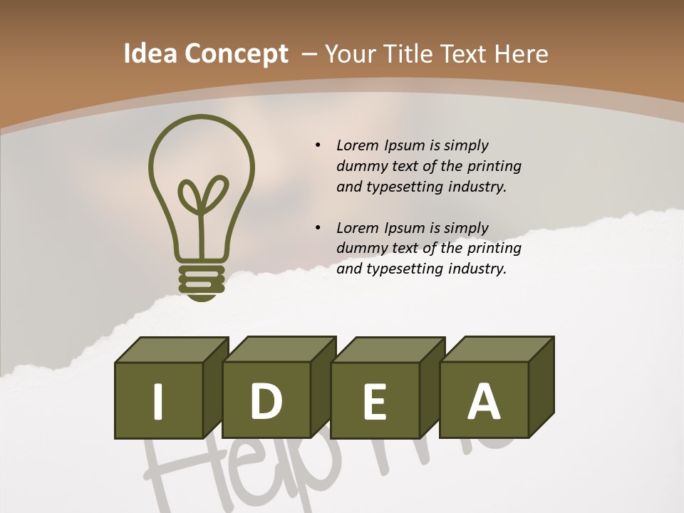 Celebration Flag Stain PowerPoint Template