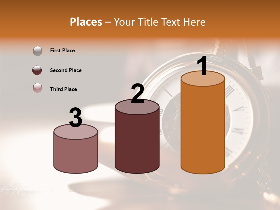 Minute Hand Roman Numeral Cog PowerPoint Template