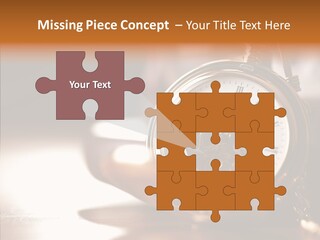 Minute Hand Roman Numeral Cog PowerPoint Template