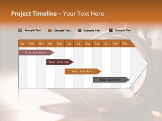 Minute Hand Roman Numeral Cog PowerPoint Template