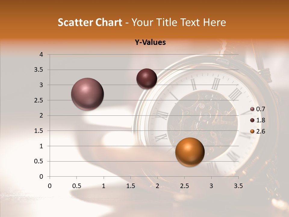 Minute Hand Roman Numeral Cog PowerPoint Template