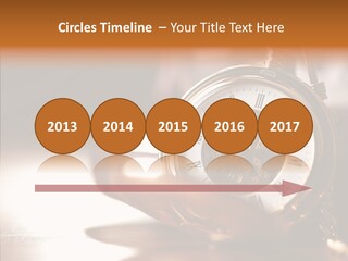 Minute Hand Roman Numeral Cog PowerPoint Template