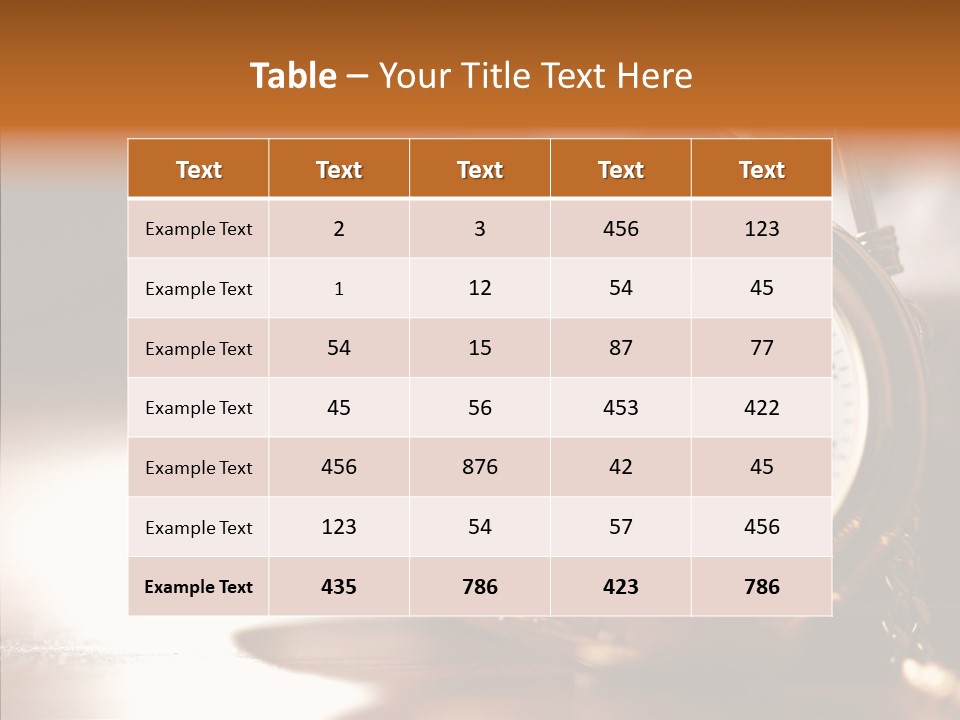 Minute Hand Roman Numeral Cog PowerPoint Template