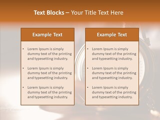 Minute Hand Roman Numeral Cog PowerPoint Template