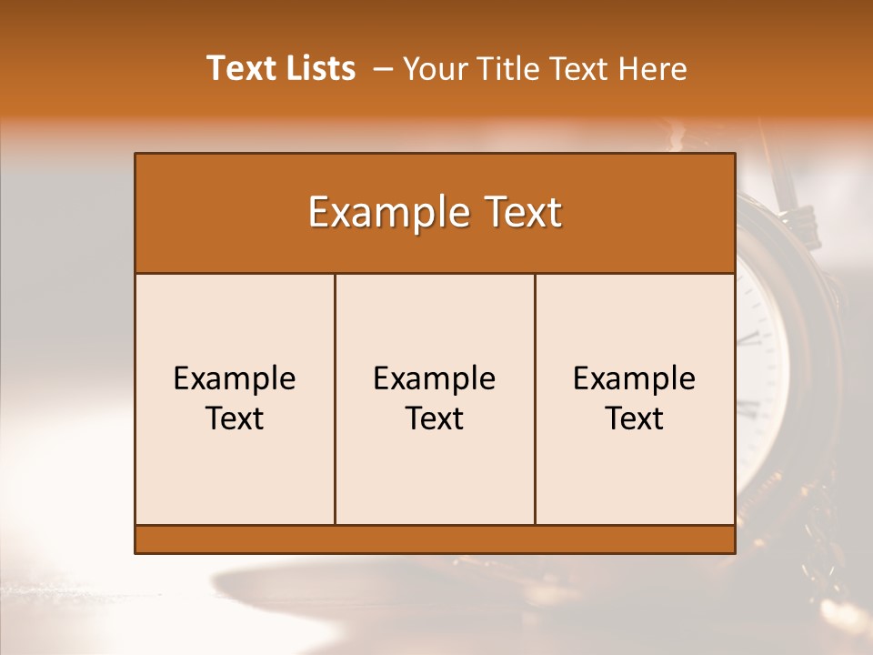 Minute Hand Roman Numeral Cog PowerPoint Template