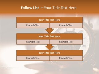 Minute Hand Roman Numeral Cog PowerPoint Template