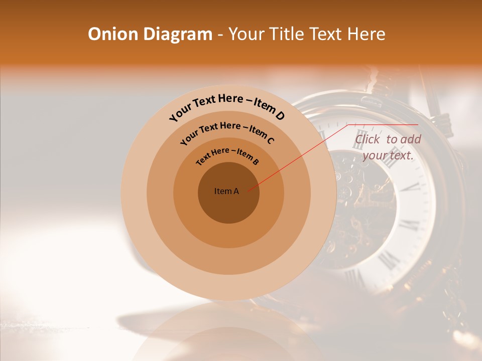 Minute Hand Roman Numeral Cog PowerPoint Template