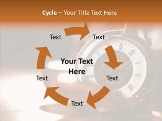 Minute Hand Roman Numeral Cog PowerPoint Template