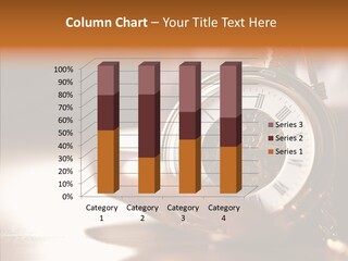 Minute Hand Roman Numeral Cog PowerPoint Template