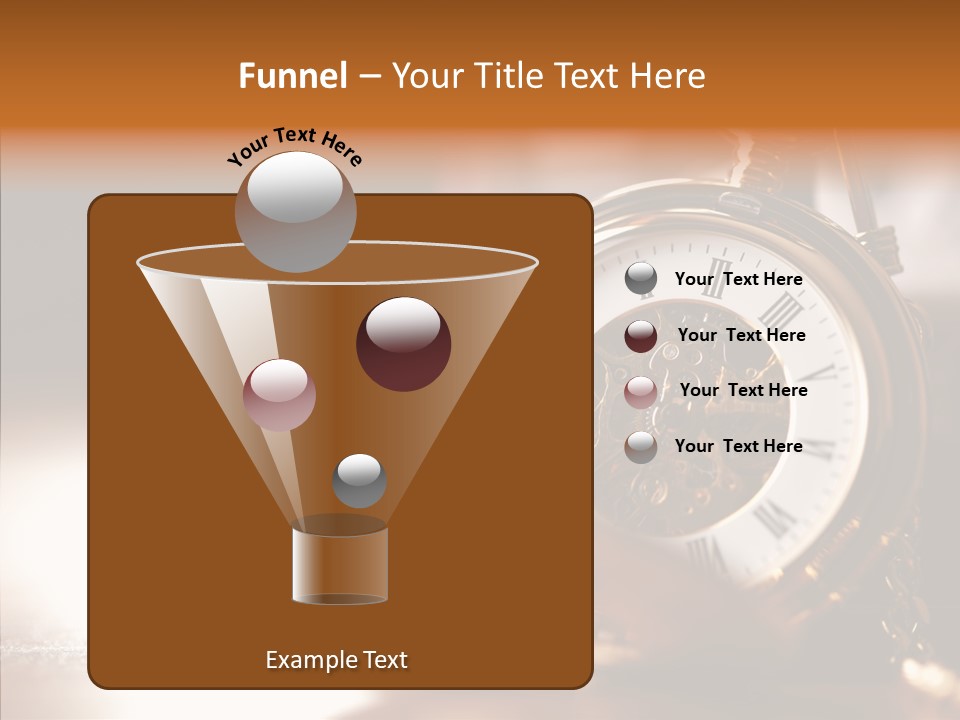 Minute Hand Roman Numeral Cog PowerPoint Template