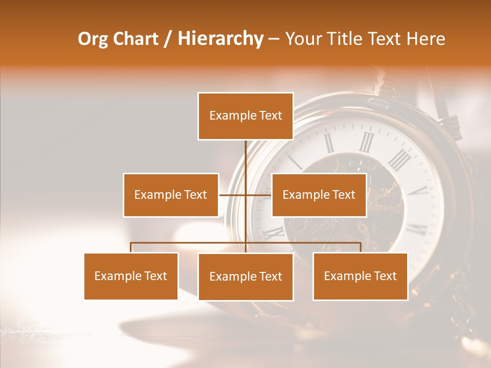 Minute Hand Roman Numeral Cog PowerPoint Template