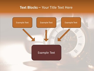 Minute Hand Roman Numeral Cog PowerPoint Template
