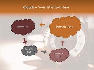 Minute Hand Roman Numeral Cog PowerPoint Template