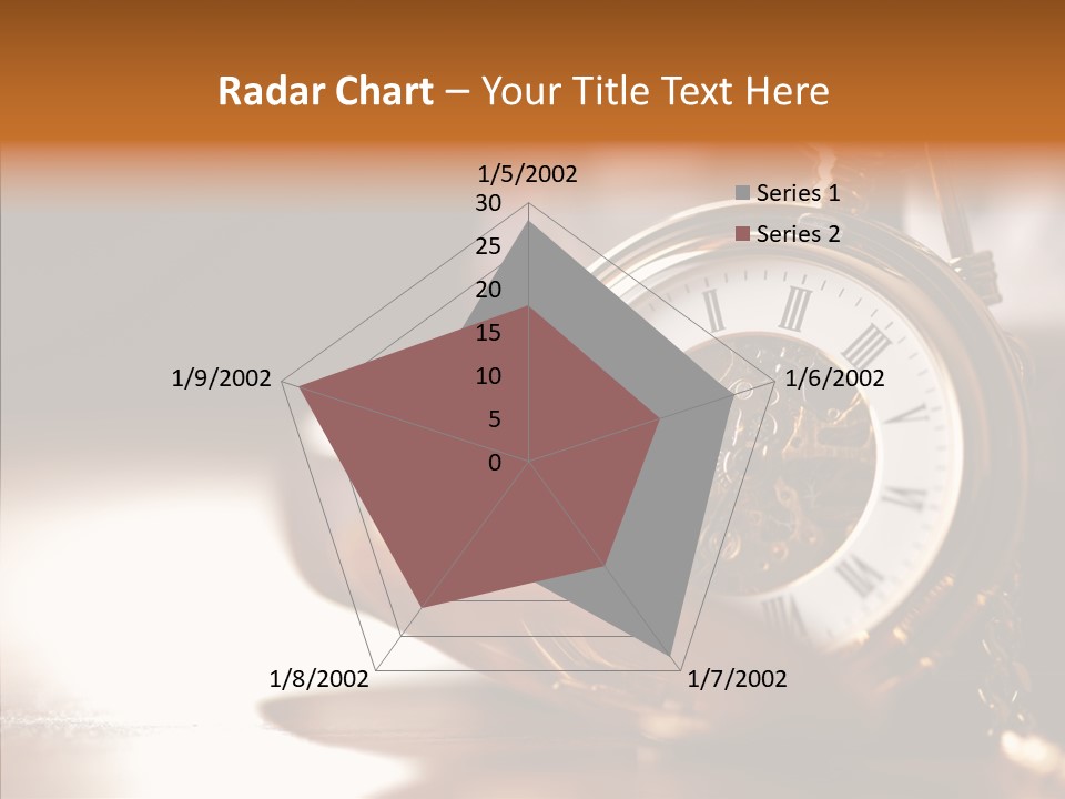 Minute Hand Roman Numeral Cog PowerPoint Template