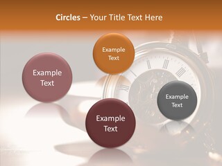 Minute Hand Roman Numeral Cog PowerPoint Template