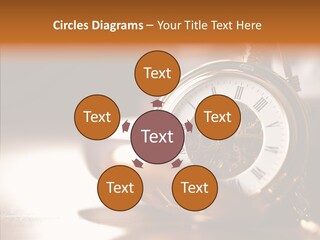 Minute Hand Roman Numeral Cog PowerPoint Template