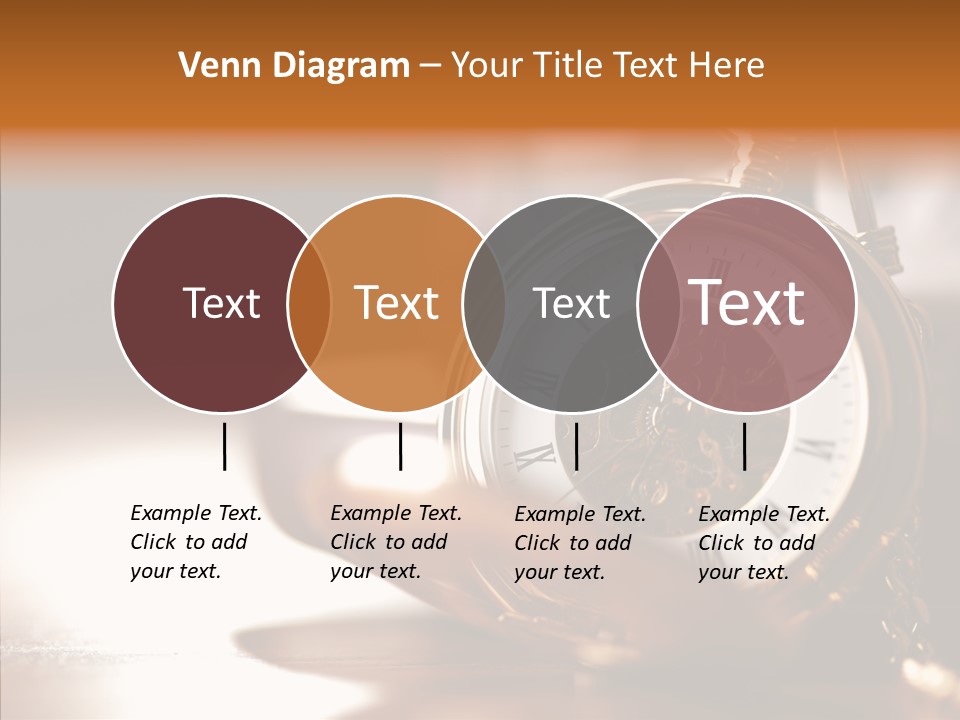 Minute Hand Roman Numeral Cog PowerPoint Template