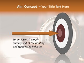 Minute Hand Roman Numeral Cog PowerPoint Template