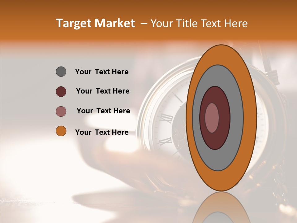 Minute Hand Roman Numeral Cog PowerPoint Template