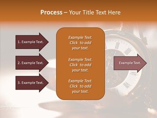 Minute Hand Roman Numeral Cog PowerPoint Template