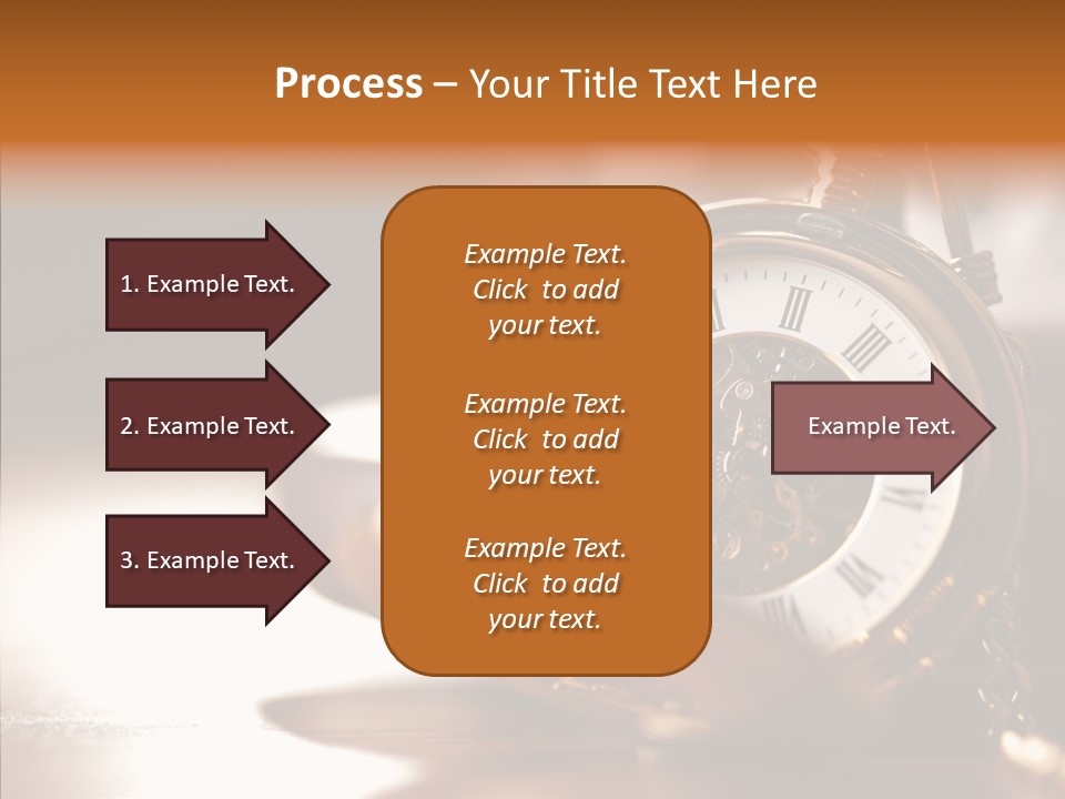 Minute Hand Roman Numeral Cog PowerPoint Template