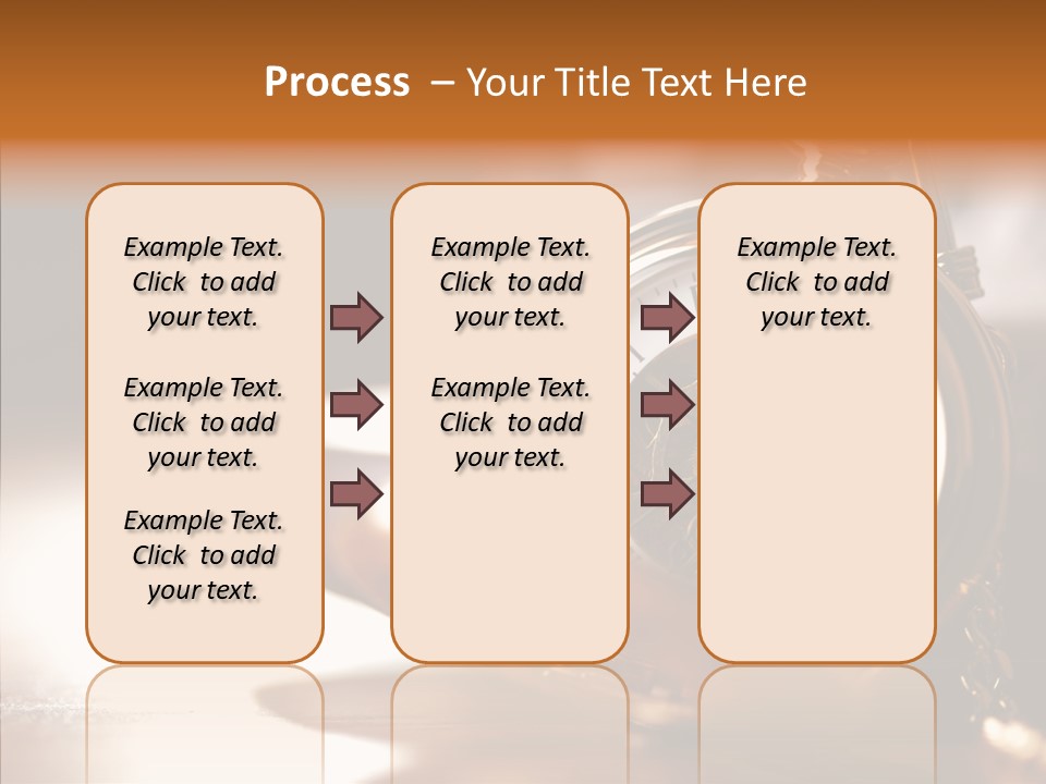 Minute Hand Roman Numeral Cog PowerPoint Template