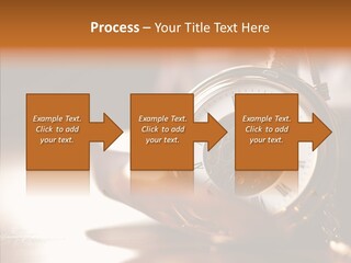 Minute Hand Roman Numeral Cog PowerPoint Template