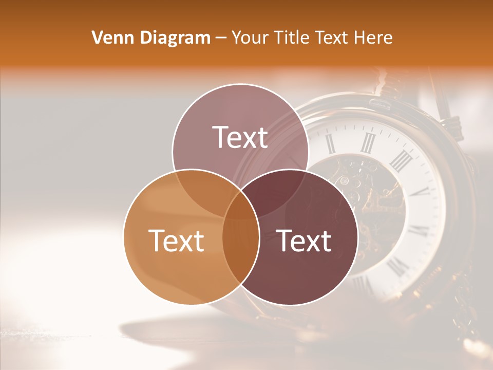 Minute Hand Roman Numeral Cog PowerPoint Template