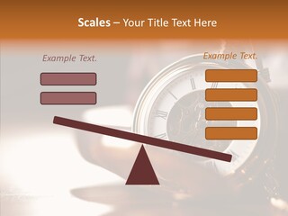 Minute Hand Roman Numeral Cog PowerPoint Template