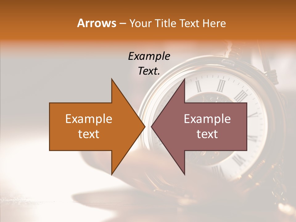 Minute Hand Roman Numeral Cog PowerPoint Template