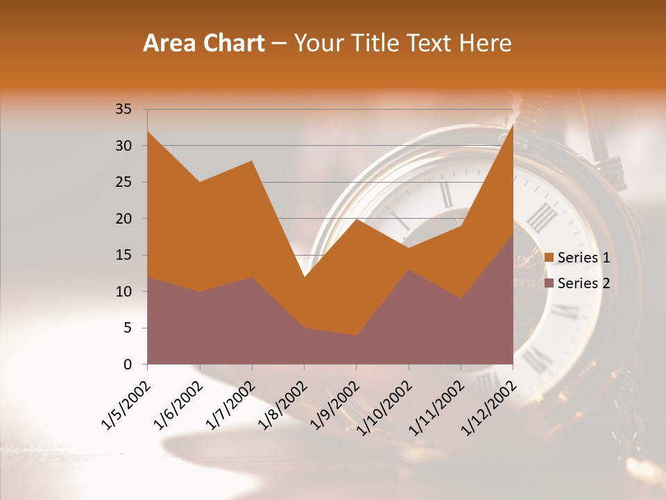 Minute Hand Roman Numeral Cog PowerPoint Template