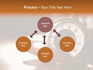 Minute Hand Roman Numeral Cog PowerPoint Template