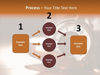 Minute Hand Roman Numeral Cog PowerPoint Template