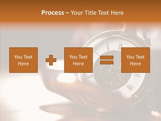 Minute Hand Roman Numeral Cog PowerPoint Template