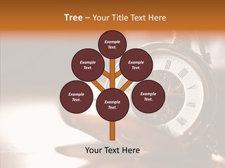 Minute Hand Roman Numeral Cog PowerPoint Template