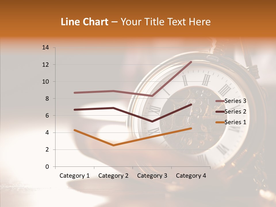 Minute Hand Roman Numeral Cog PowerPoint Template