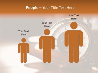 Minute Hand Roman Numeral Cog PowerPoint Template