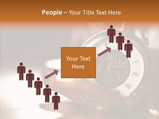 Minute Hand Roman Numeral Cog PowerPoint Template