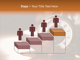 Minute Hand Roman Numeral Cog PowerPoint Template