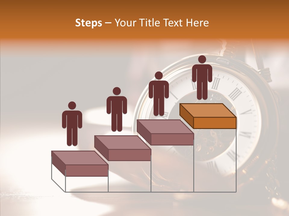 Minute Hand Roman Numeral Cog PowerPoint Template