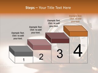 Minute Hand Roman Numeral Cog PowerPoint Template
