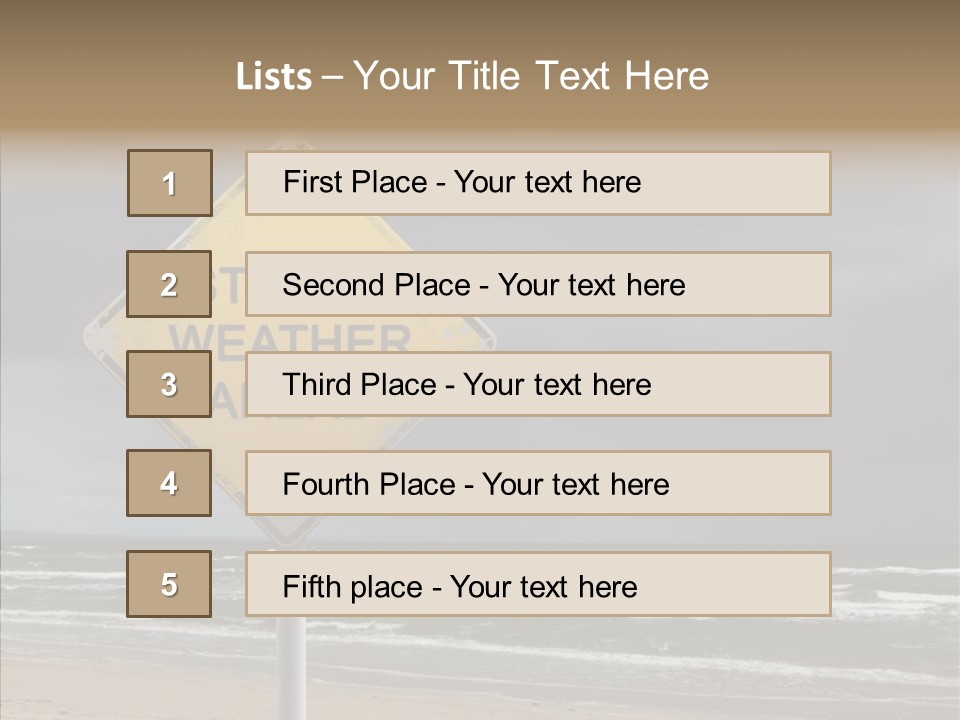 Wind Alert Warning PowerPoint Template