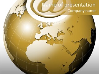 Globe Universe Connection PowerPoint Template