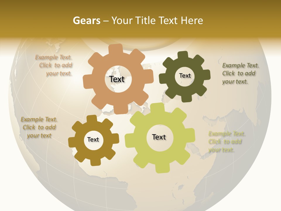 Globe Universe Connection PowerPoint Template