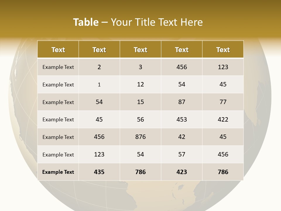 Globe Universe Connection PowerPoint Template