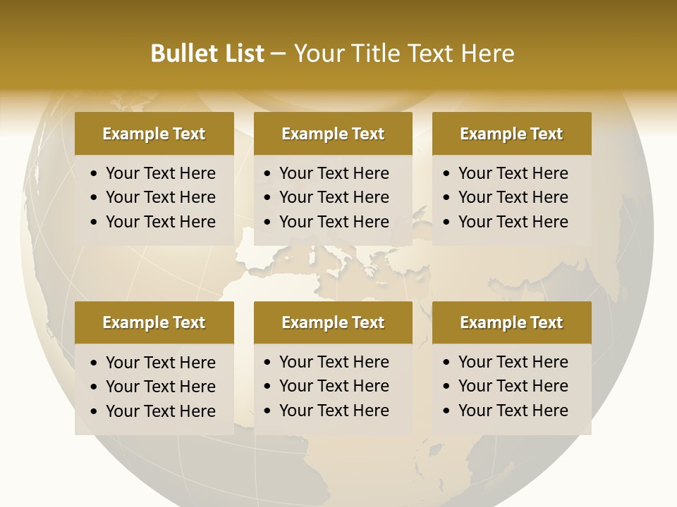 Globe Universe Connection PowerPoint Template
